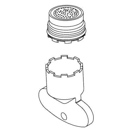 Kohler Aerator Kit, 1.75 Gpm 1408310 | Zoro